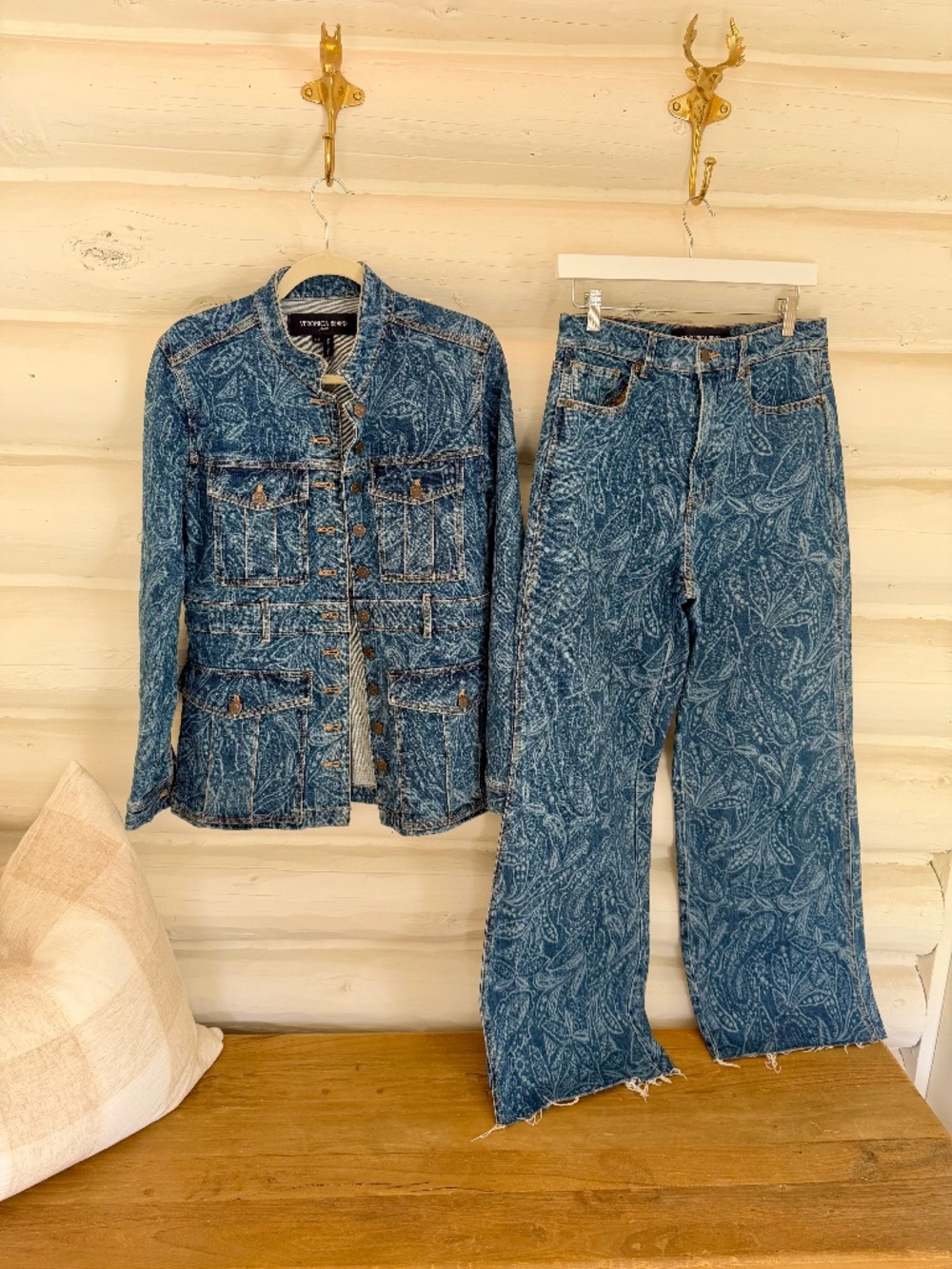 Veronica Beard Paisley Denim Set